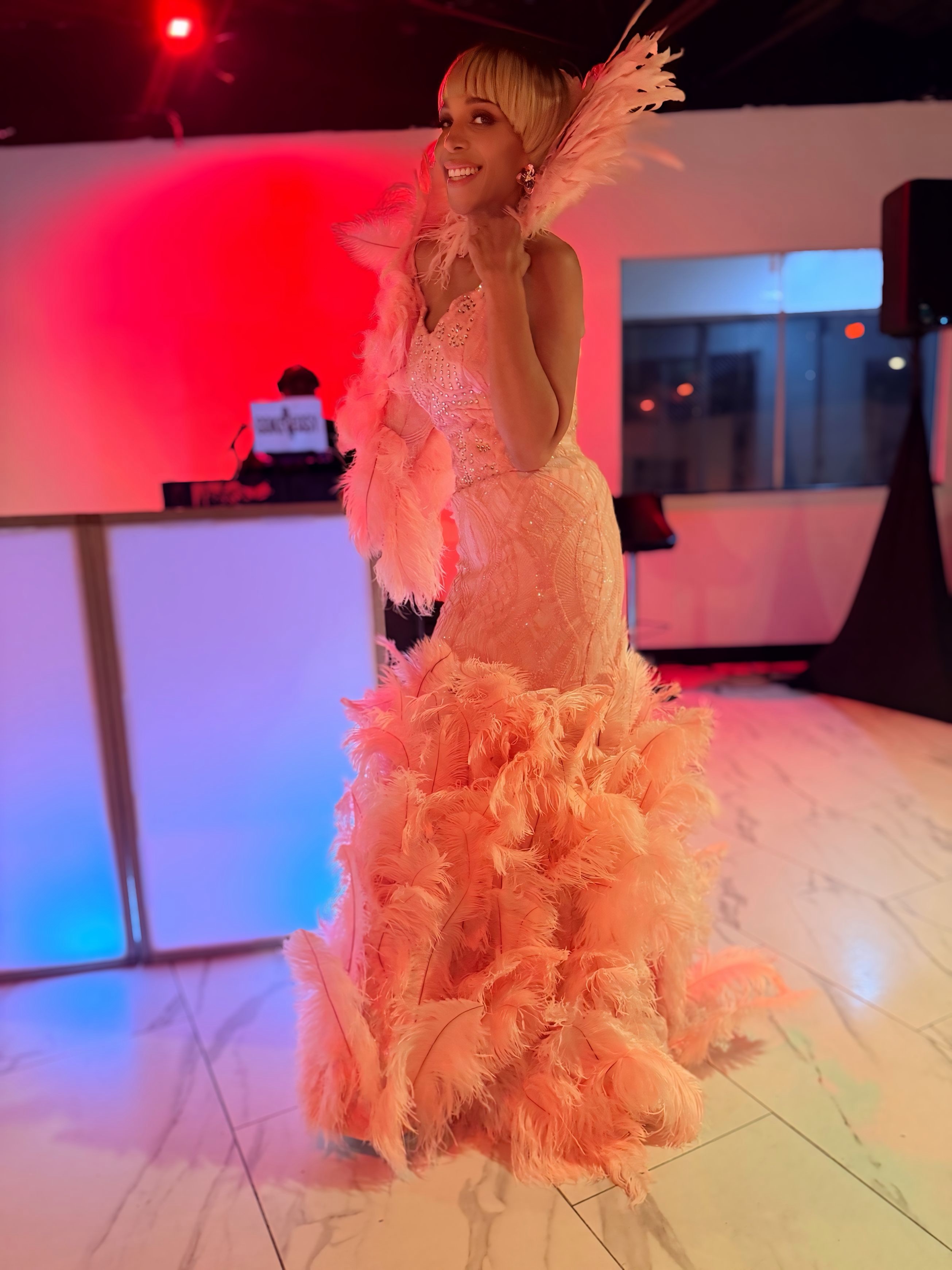 Winning ballroom debut in a complete IP Experience look